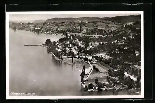 AK Wangen am Untersee, Gesamtansicht aus der Vogelschau