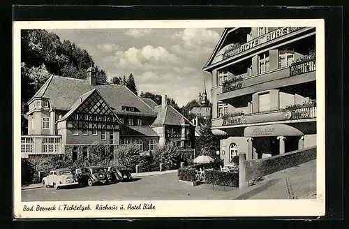 AK Bad Berneck im Fichtelgeb., Kurhaus und Hotel Bube