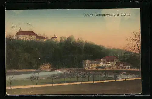 AK Niederwiesa, Schloss Lichtenwalde und Mühle