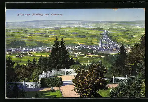 AK Annaberg (Erzgeb.), Blick vom Pöhlberg