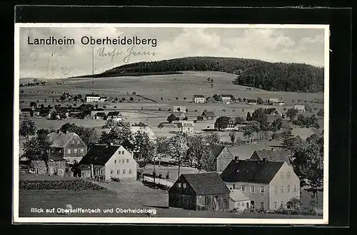 AK Oberseiffenbach, Gesamtansicht mit Oberheidelberg im Erzgebirge