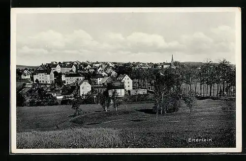 AK Elterlein, Ortsansicht aus der Vogelschau