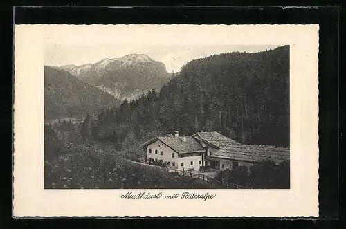 AK Bad Reichenhall, Alpengaststätte Mauthäusl mit Reiteralpe