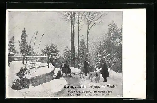 AK Tutzing, Besucher im Winter am Beringerheim