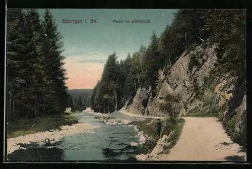 AK Böhrigen i. Sa., Partie im Striegistal