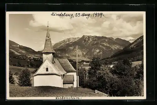 AK Hindelang im Allgäu, Kapelle in Liebenstein
