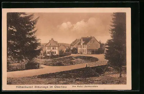 AK Braunlage / Oberharz, Blick zum Hotel Jermerstein