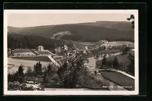 AK Neumühle / Elster, Gesamtansicht mit Knottengrund