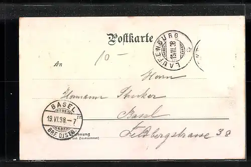 AK Säckingen, Bergsee mit Hütte