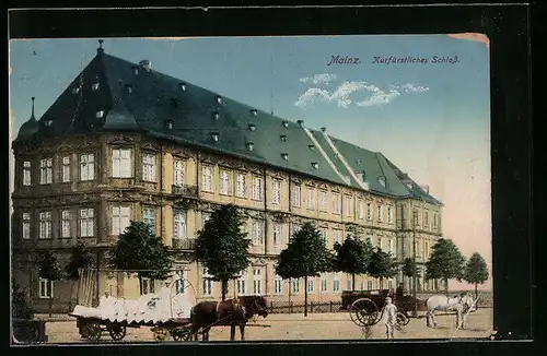 AK Mainz, Kurfürstl. Schloss