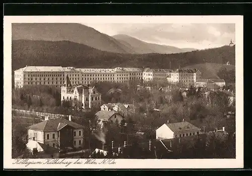 AK Wien, Kollegium Kalksburg aus der Vogelschau