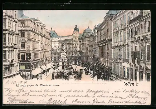 AK Wien, Graben gegen die Kärnthnerstrasse