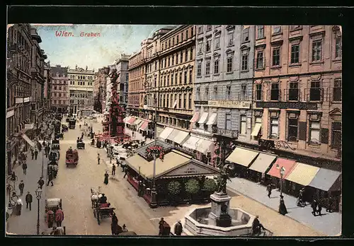 AK Wien, Graben mit Geschäftshäusern