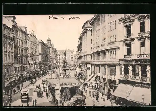 AK Wien, Graben mit Passanten