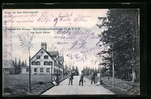 AK Kniebis /Schwarzwald, Gasthaus und Pension Alexanderschanze