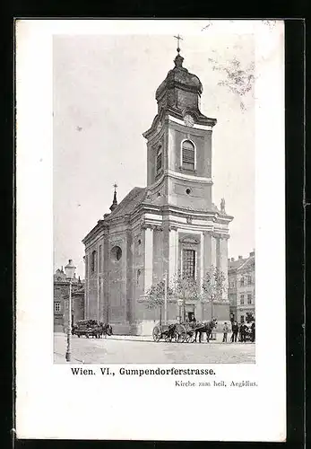 AK Wien, Kirche in der Gumpendorferstrasse