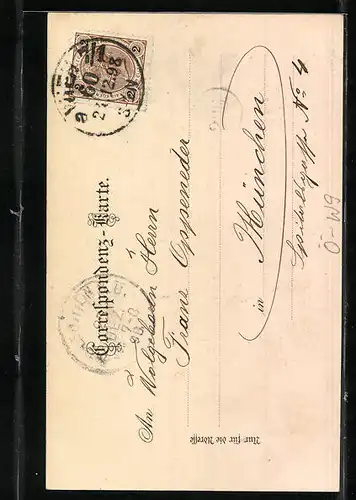 Lithographie Wien, Blick auf die Votivkirche