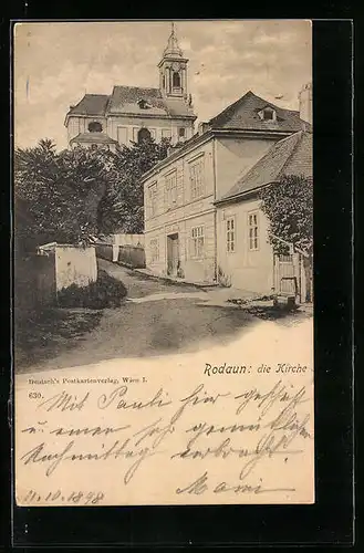 AK Wien, Rodaun, an der Kirche