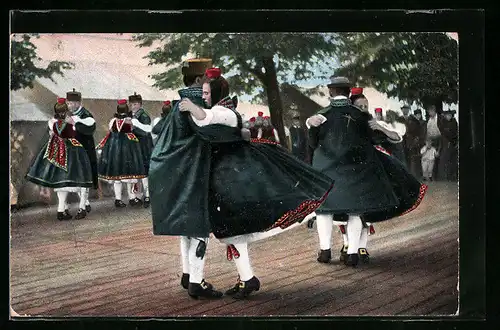 AK Gruss aus Hessen, Schwälmertanz