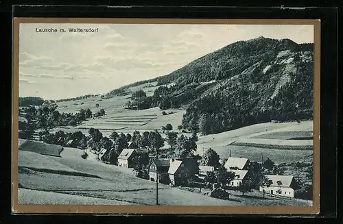 AK Waltersdorf, Gesamtansicht mit der Lausche