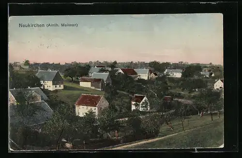 AK Neukirchen, Ortsansicht aus der Vogelschau