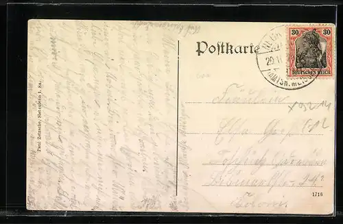 AK Neukirchen, Ortsansicht aus der Vogelschau