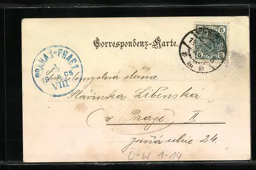 AK Wien, Kärnthner-Ring mit Strassenbahn