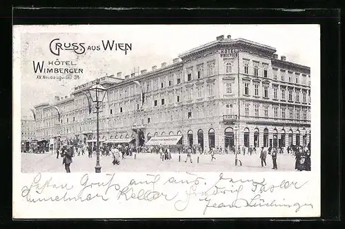 AK Wien, Neubaugürtel 34, Hotel Wimberger
