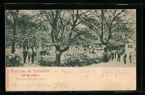 AK Wien, Knödelhütte, Anton Riedl`s Restauration