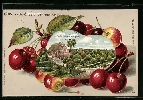 Passepartout-AK Altenlande, Partie aus dem Altenlande