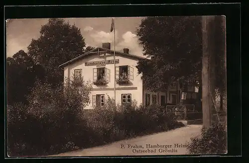 AK Grömitz, Ostseebad, Hamburger Heim von P. Frahm