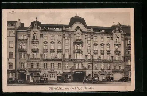 AK Berlin, Hotel Russischer Hof, Georgenstr. 21-22