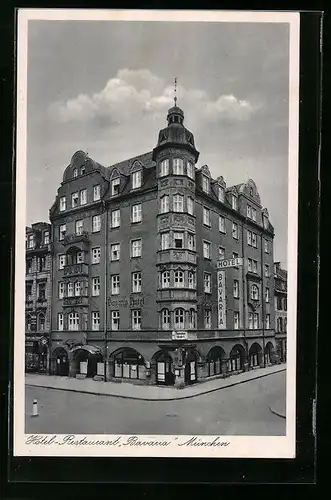 AK München, Hotel-Restaurant Bavaria, Schillerstr. 10