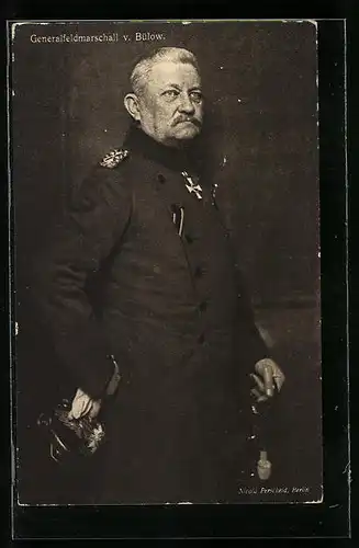 AK Heerführer Generalfeldmarschall von Bülow in Uniform