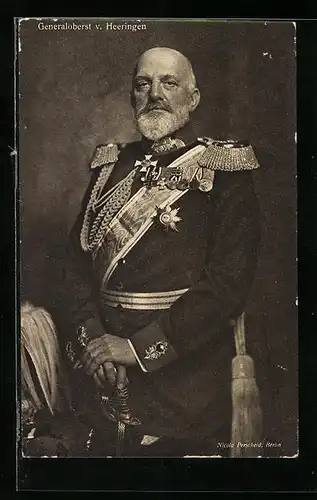 AK Heerführer Generaloberst von Heeringen in Uniform