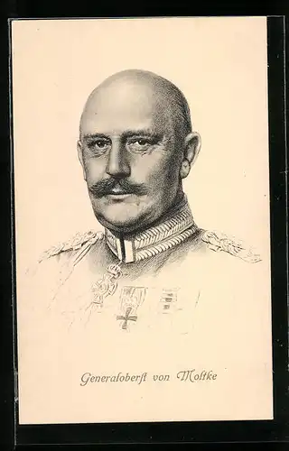 AK Heerführer Generaloberst von Moltke in Uniform