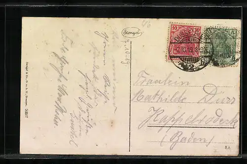 AK Düsseldorf, Strassenbahn am Ratinger Tor