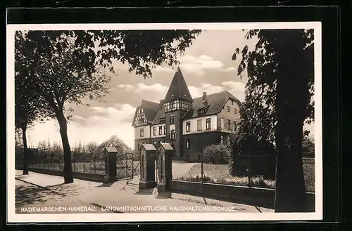 AK Hademarschen-Hanerau, Landwirtschaftliche Haushaltungsschule