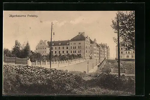 AK Freising, Strassenpartie mit Jägerkaserne