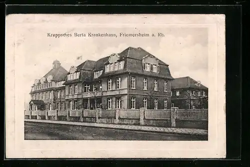 AK Friemersheim a. Rh., Kruppsches Berta Krankenhaus