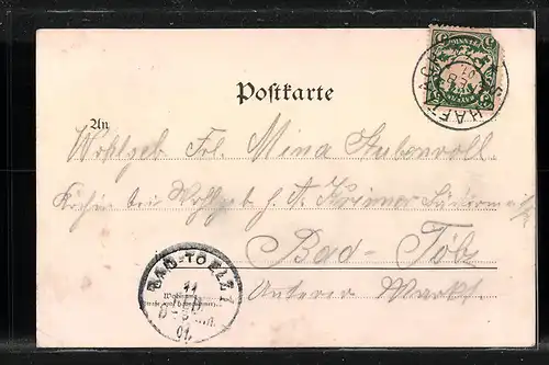 AK Waakirchen, Ortsansicht mit Kirche