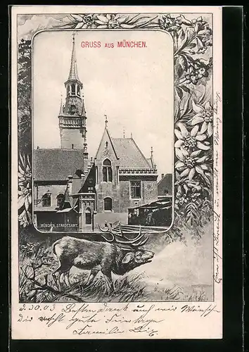 AK München, Blick auf das Standesamt