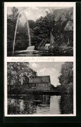 AK Wulfsmühle /Pinneberg, Restaurant und Pension Wulfsmühle