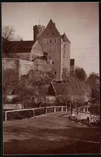 Fotografie Brück & Sohn Meissen, Ansicht Kohren, Partie am Schloss Gnandstein