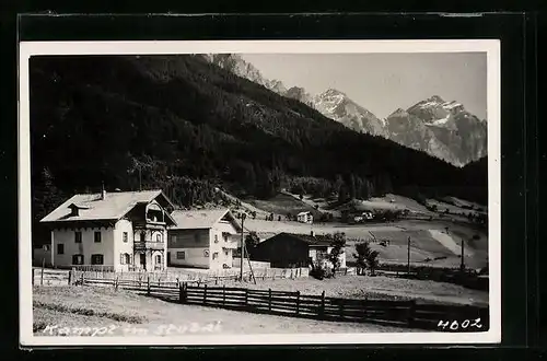 AK Kampl, Dorfpartie mit Häusern