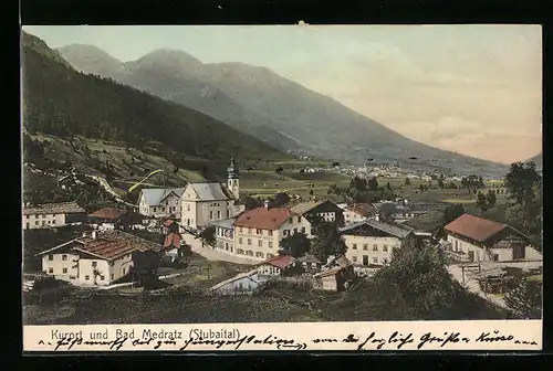 AK Medratz, Sicht auf den Kurort aus der Vogelschau