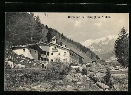 AK Neustift, Gasthof Bärenbad im Stubaital