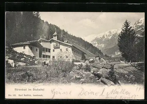 AK Neustift, Gasthof Bärenbad im Stubaital