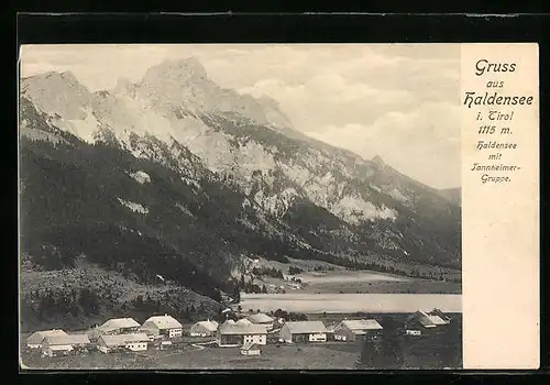 AK Haldensee, Gruss mit der Tannheimergruppe