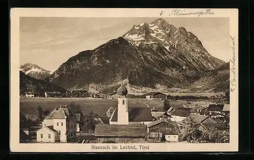 AK Stanzach im Lechtal, Partie mit der Silberspitze